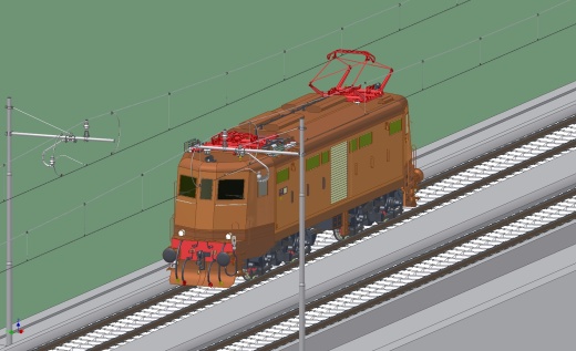 机车火车与铁轨缩略图